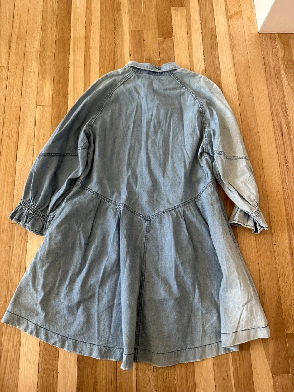 Free people denim button up, jean dress